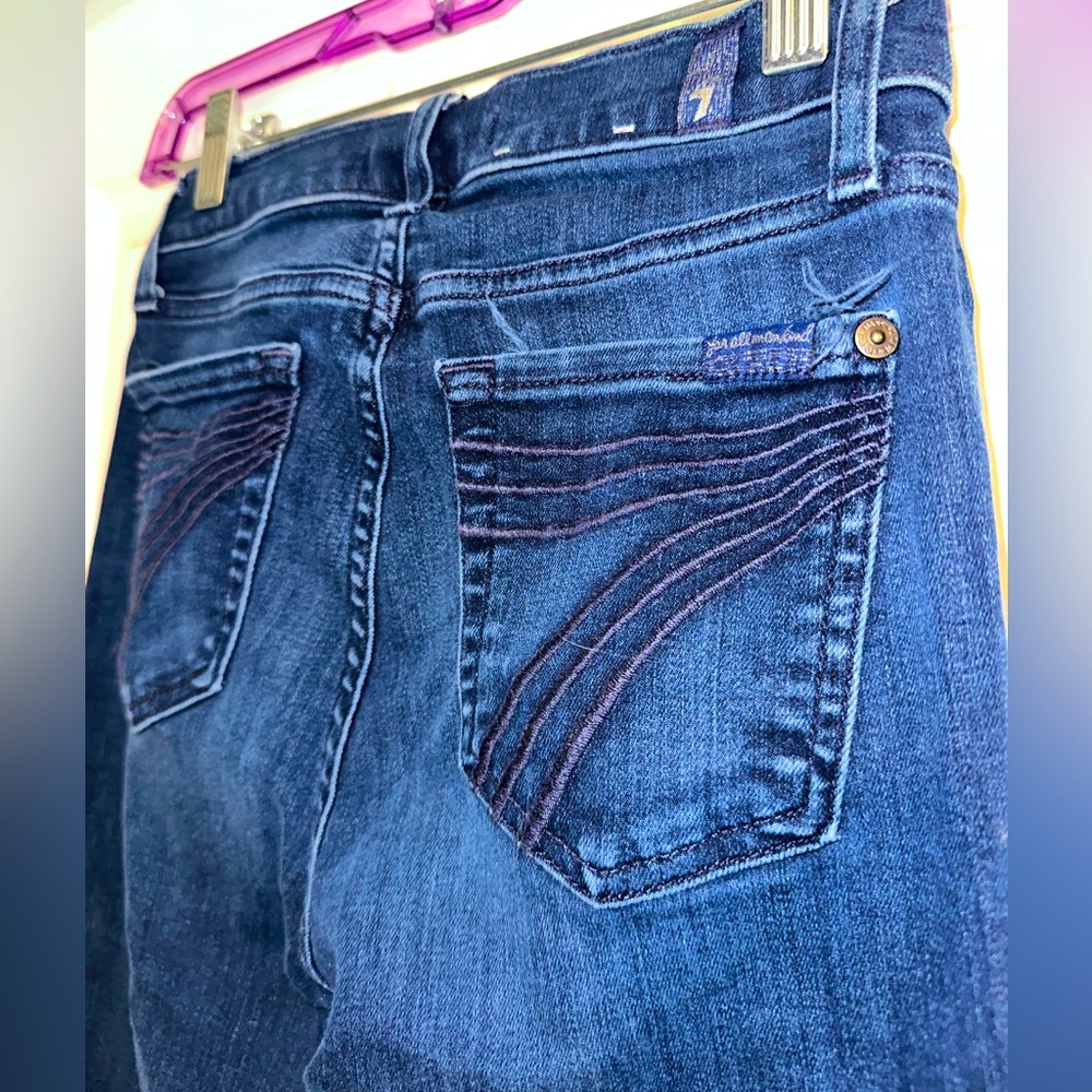 7FAM Dojo Jeans size 23 gently used (light fraying)